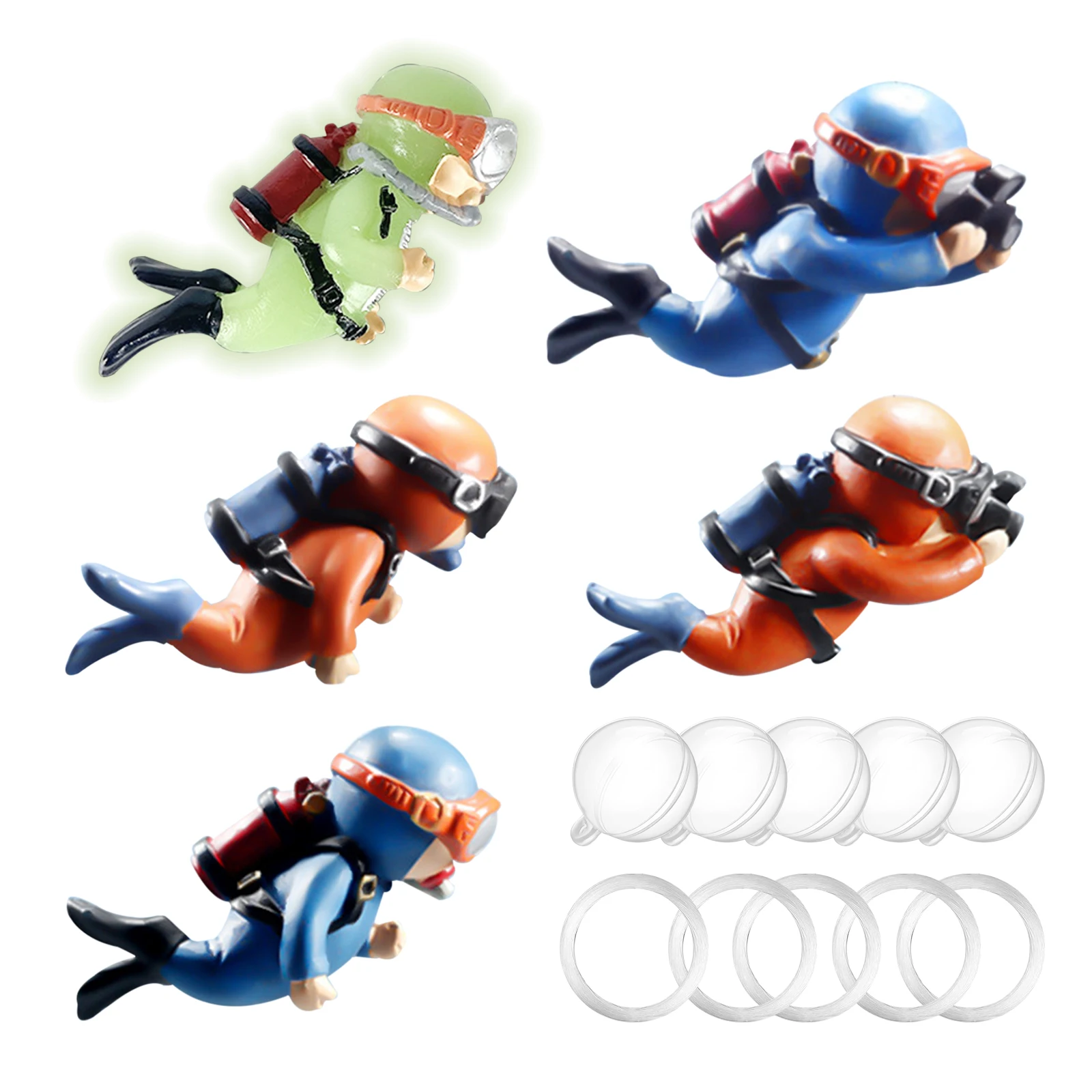 

Frogman Aquarium Ornaments Aquarium Decoration Diver Fish Tank Decoration Flotation Device Kawaii Landscape Aquarium Accessories