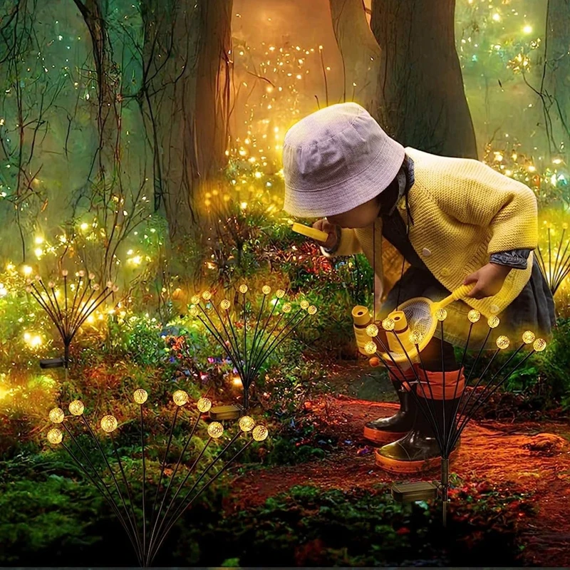 

Solar Led Light Outdoor Garden Decoration Landscape Lights Firework Firefly Lawn Lamps Country House Terrace Balcony Decor Lamp