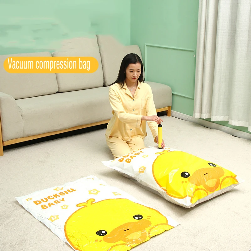

Vacuum Compression Bag Storage Bag Extra Large Pump Down Jacket Cotton Quilt Finishing Bag Clothing Clothes