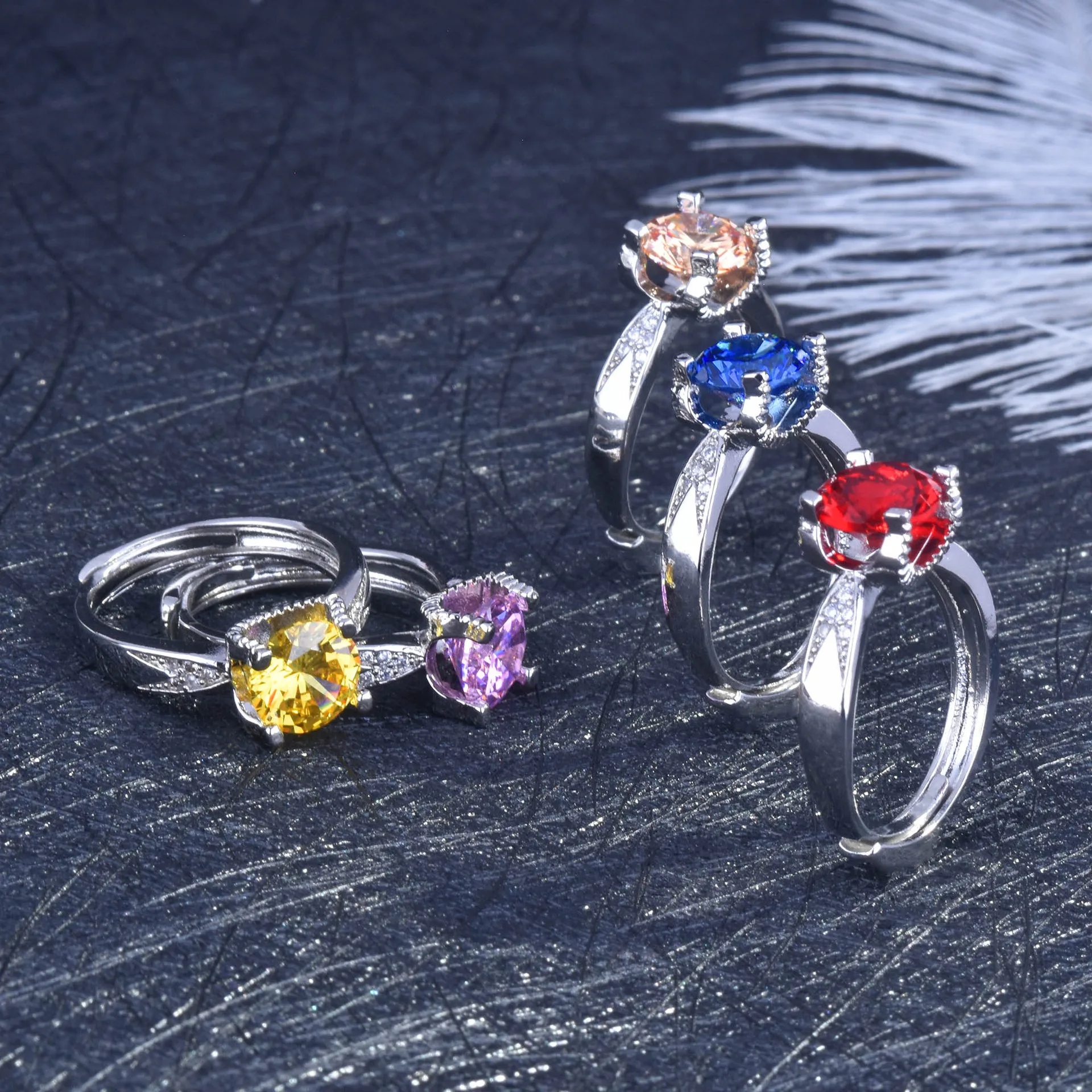 

Trendy 925 Sterling Silver Ruby Jewellry Ring for Women Fine Anillos De Diamond Side Stone Gemstone Bizuteria Ruby Jewelry Anels