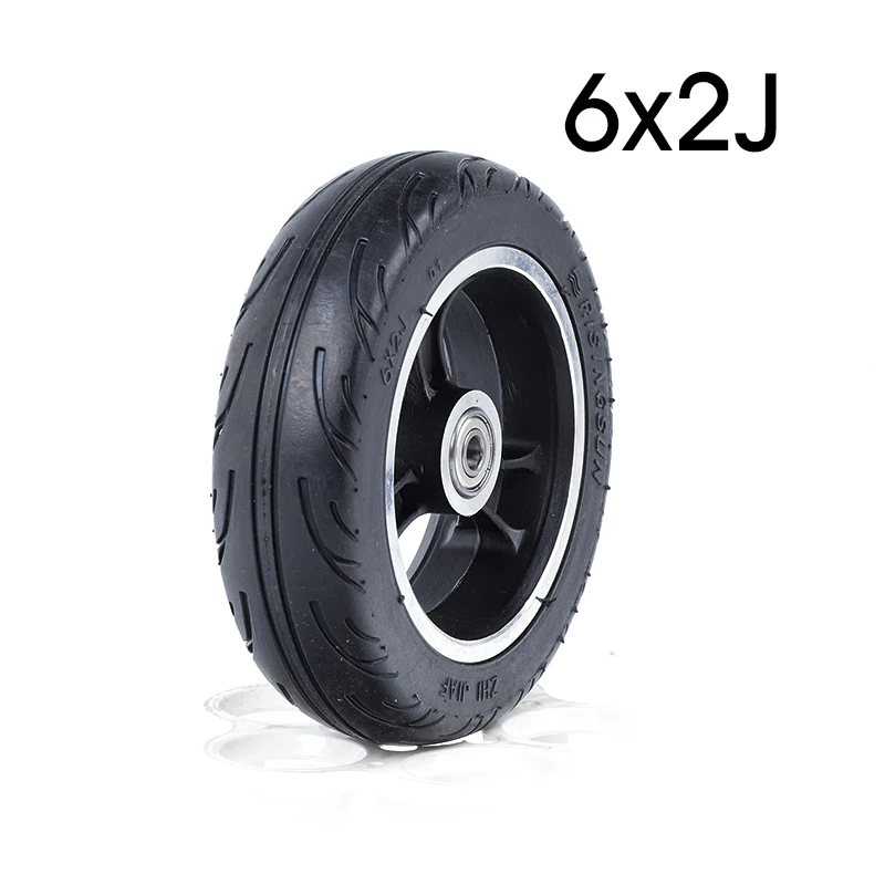 Высококачественная 6-дюймовая сплошная шина 6X2J, резиновая внешняя шина F0, расширенное заднее колесо, Электрический скутер, сплошное колесо