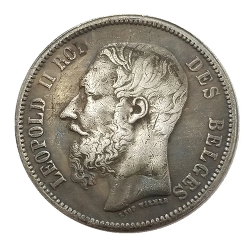 

Золотые и серебряные монеты Бельгия 1867 года, домашний декор, монеты на удачу, волшебные коллекционные монеты, оригинальные монеты, рождеств...