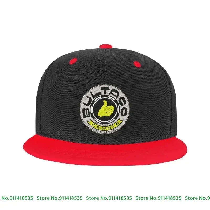 Мотокросс Bultaco Logo Мотоцикл 1970-х годов Ama Dirtbike Детская кепка Snapback Красочные