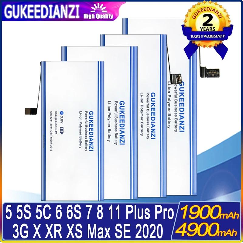 

Replacement Battery For iPhone 5 5s 5c 6 6s 7 8 plus 6plus 7plus 8plus X XR XS Max 11 pro SE 2020 3G High Quality Bateria