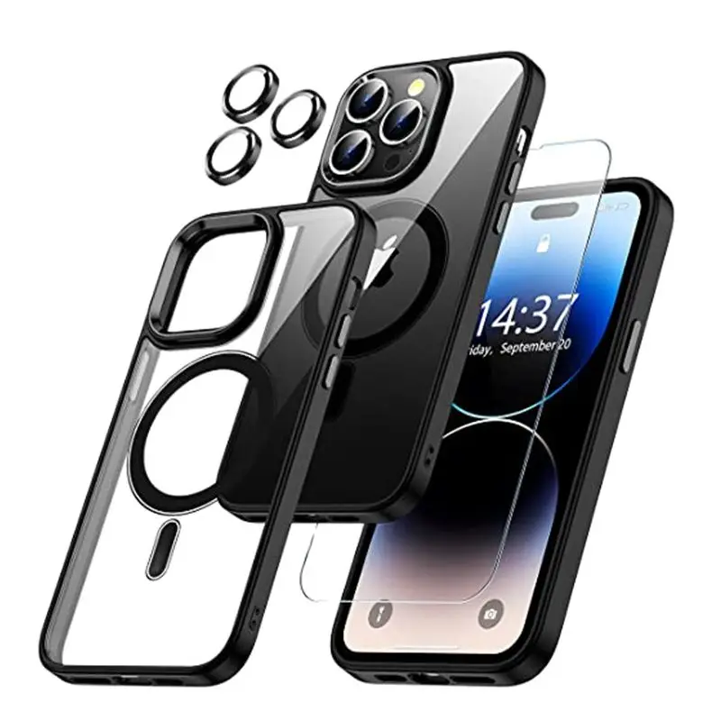 

Роскошный Магнитный ударопрочный чехол ZSHOW для Iphone 13 14 Pro Max MagSafe с защитной крышкой для объектива Apple 13 14 Pro Max Plus