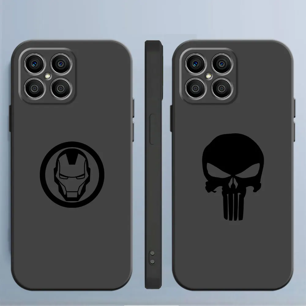 Задний силиконовый чехол для Huawei P40 Lite, E, P20 Lite, P50 Pro, P30 Pro, P10, P30 Lite, P Smart, Z, P30, чехол с логотипом Marvel, летучая мышь, Человек-паук