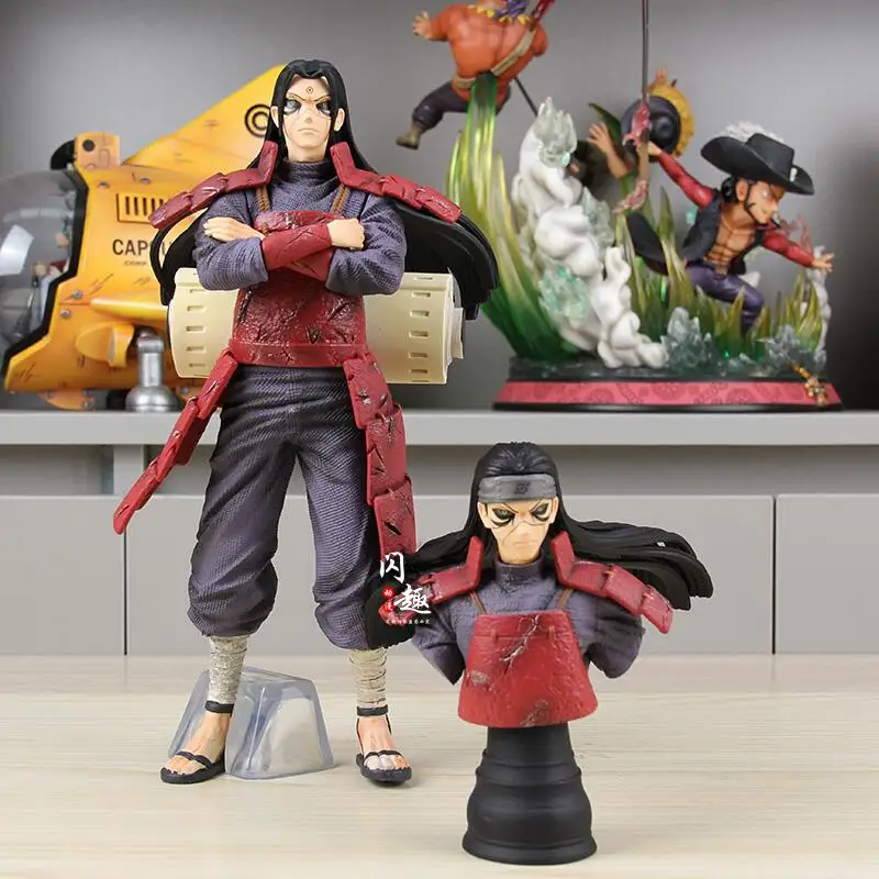 

27cm Naruto Figure Uchiha Madara Senju Hashirama Action Figurine Two heads PVC Statue Collectible Gifts Model Toys