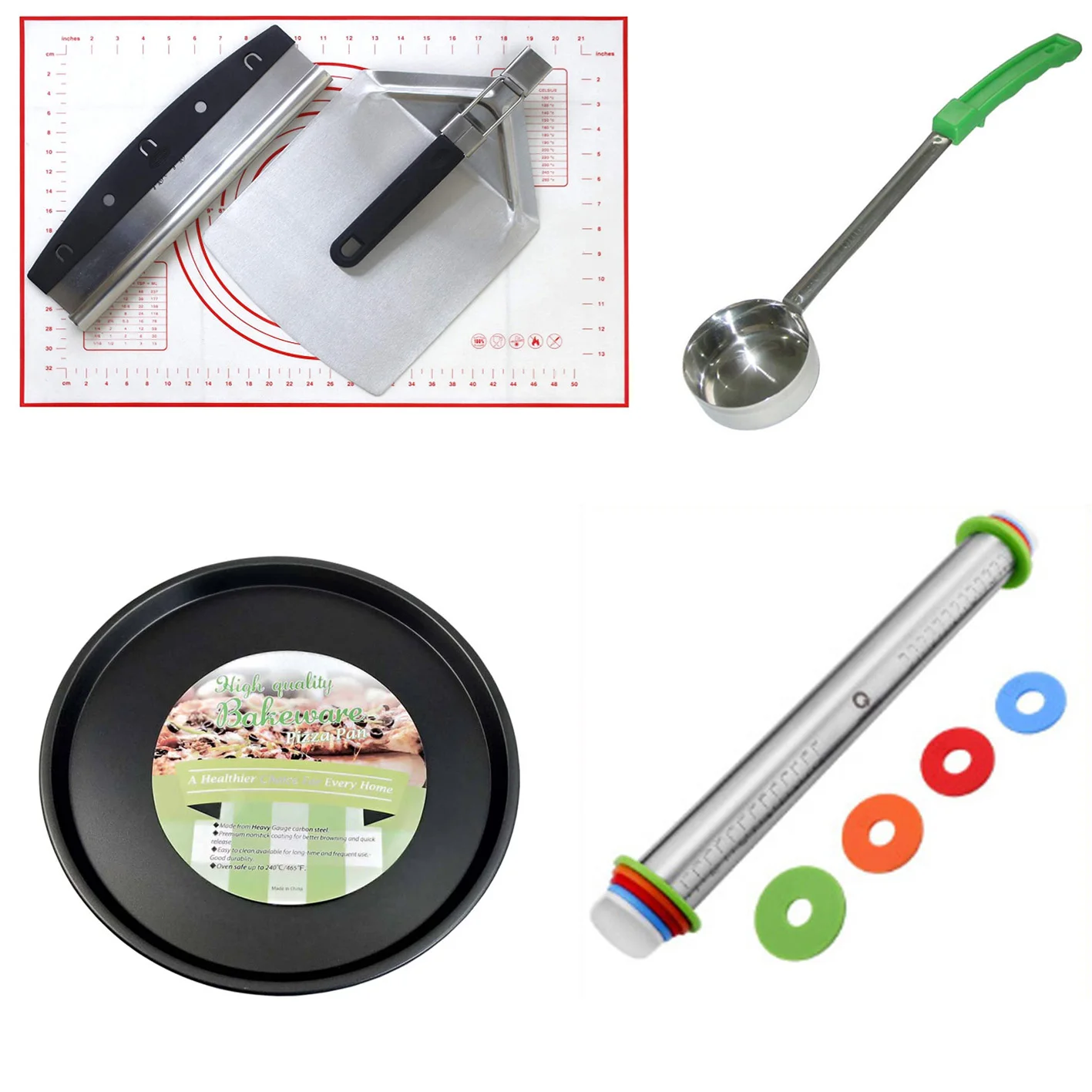 

Hot Sell Pizza Making Tools 6pcs Stainless Steel Pizza Set