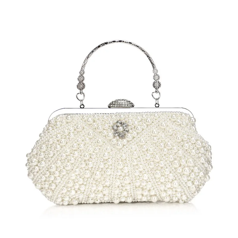 

Women's Pearl Evening Bag Elegant Party Wedding Clutch Bag Luxury Design Bridal Handbag Cheongsam Dinner Bag Bolsa Feminina