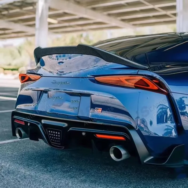 Для Toyota GR supra J29 A90 MK5 2019 + спойлер из углеродного волокна хвостовые плавники