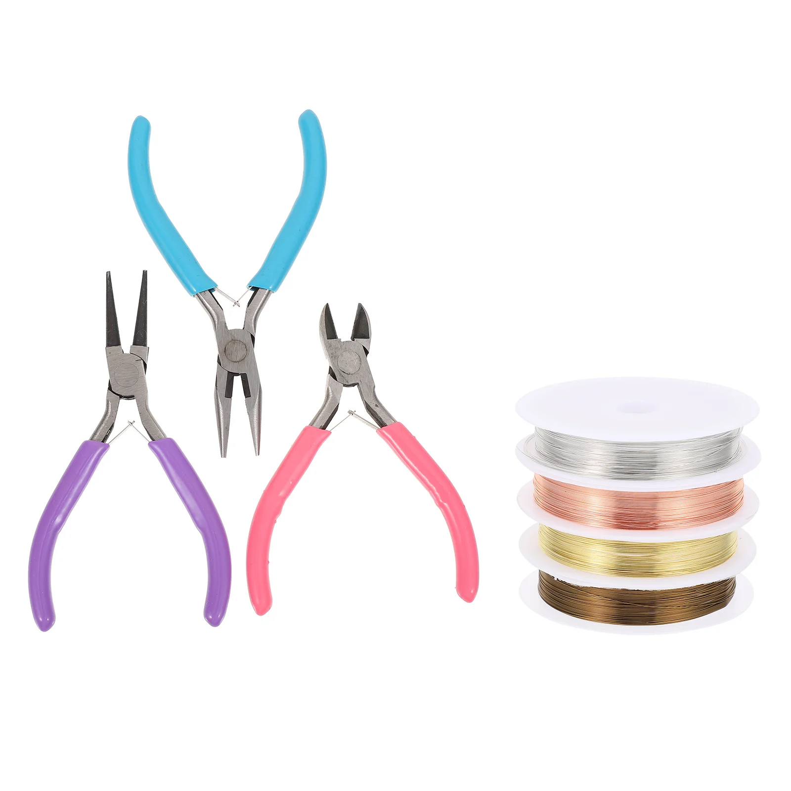 

1 Набор креативных строительных украшений из медной проволоки с плоскогубцами