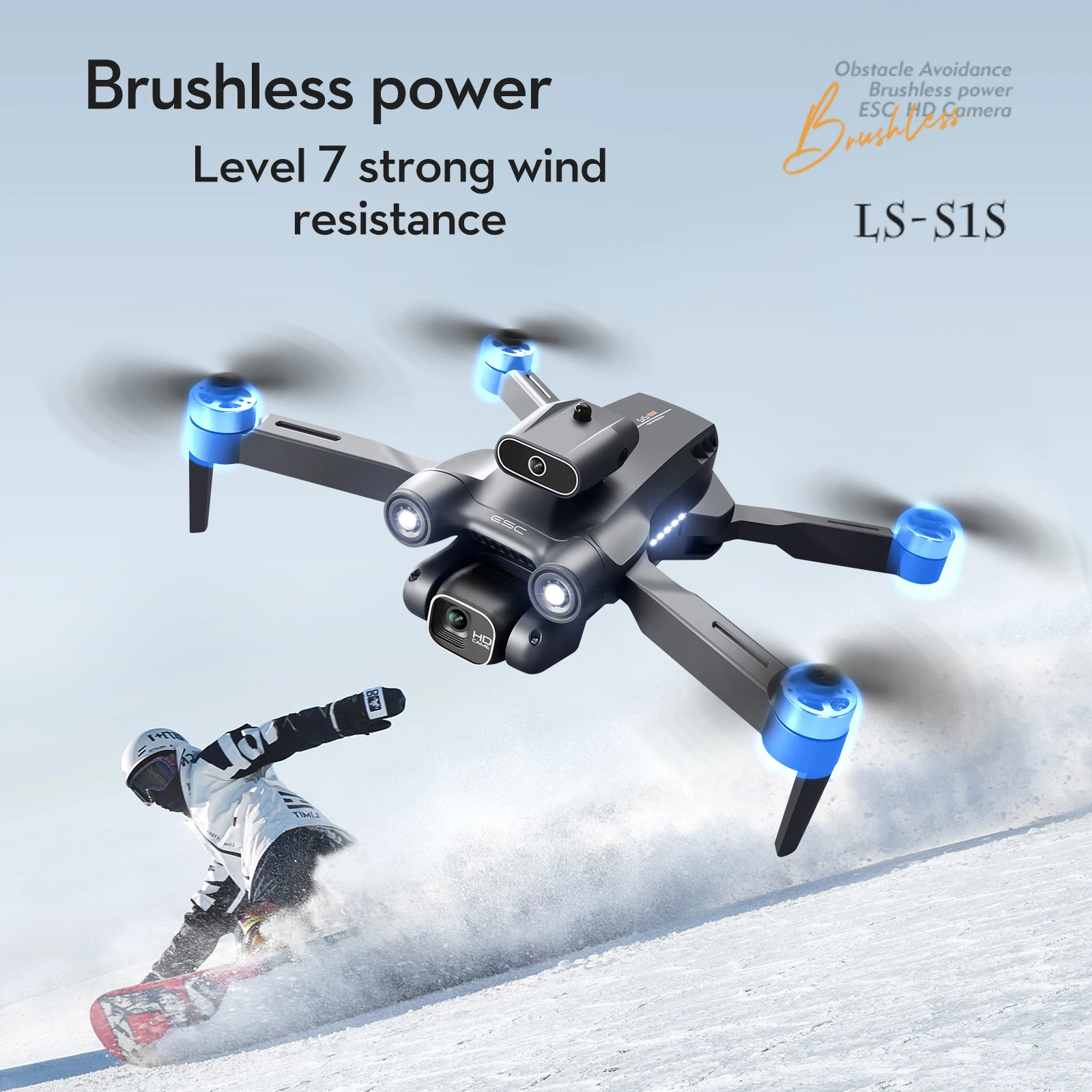HURC S1S Profesional Drone 4K 6K HD Camera With GPS 5G WIFI Obstacle Avoidance Optical Flow Brushless Motor RC Dron Quadcopter enlarge