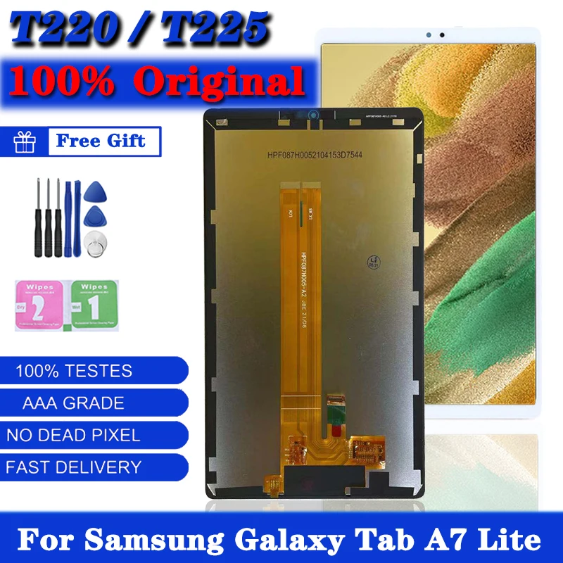 8.7'' Original T220 Display For Samsung Tab A7 Lite 2021 SM-T220 SM-T225 T220 T225 LCD Touch Screen Digitizer Panel Assembly LCD