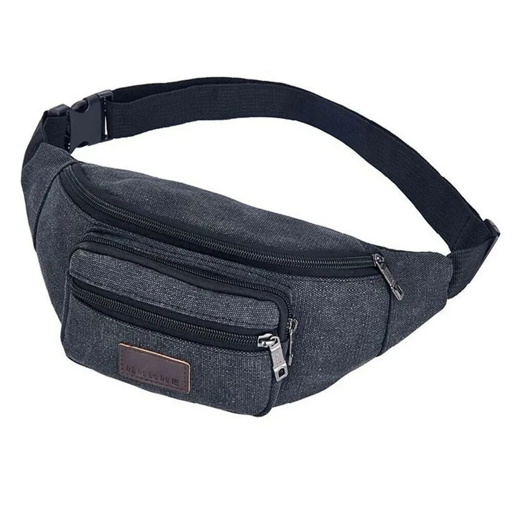 

Money Waist Bag Pack Package Sports Travel Waist 29x10x2cm Bag Belt Canvas Fanny Hip Durable Fashion Practical