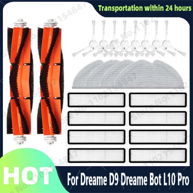 

Main Side Brush Mop Cloths Hepa Filter For Xiaomi Dreame D9 Dreame Bot L10 Pro Trouver Robot LDS Vacuum-Mop Finder Spare Parts