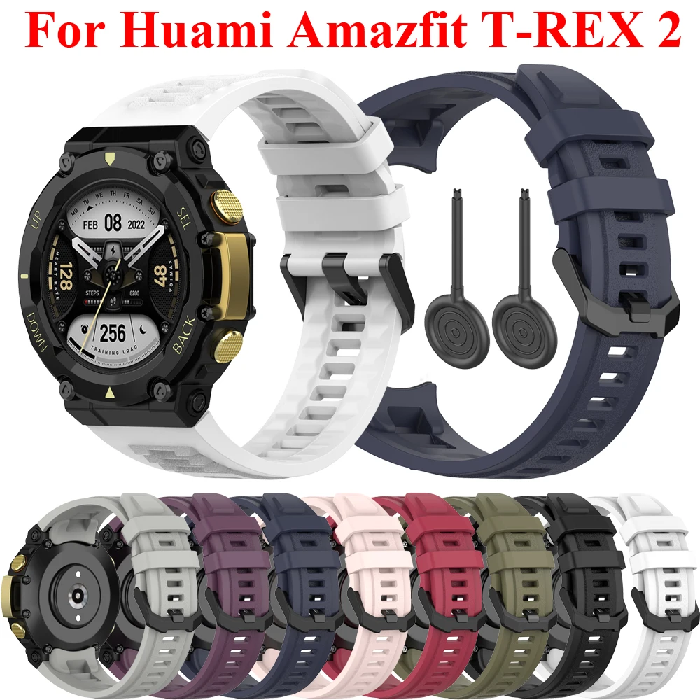 

Браслет для Xiaomi Huami Amazfit T-REX 2 специальный официальный ремешок для смарт-часов ремешок для часов силиконовый браслет аксессуары Correa