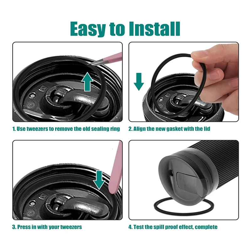 10 шт. резиновые герметичные уплотнения для крышек 16 и 20 унций