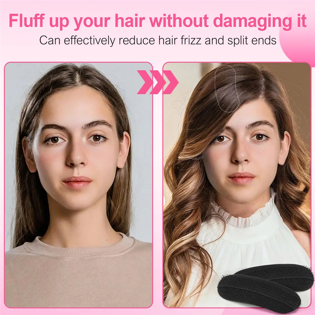 Черная губка заколка для волос объемная набивка булочка прическа