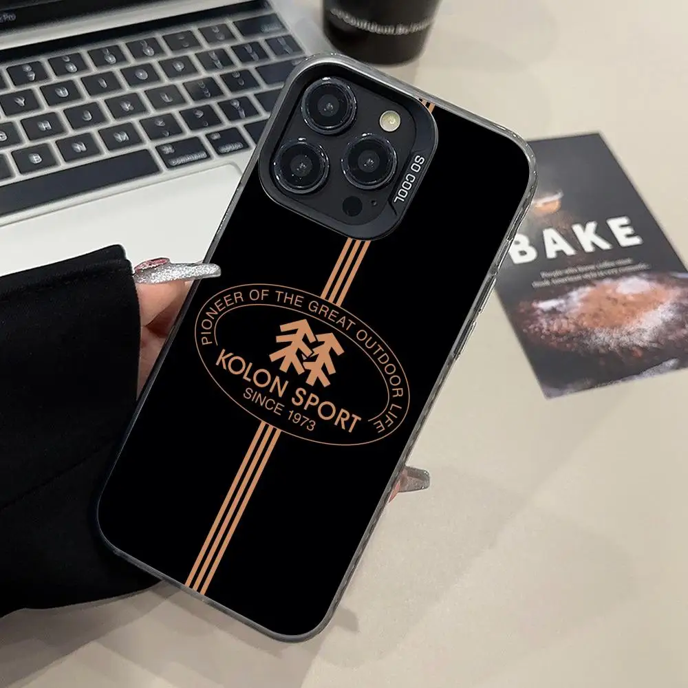 Чехол для мобильного телефона K-Kolon Sport iPhone 16 15 14 13 12 11 X XR XS 8 7 Pro Max Plus цветной