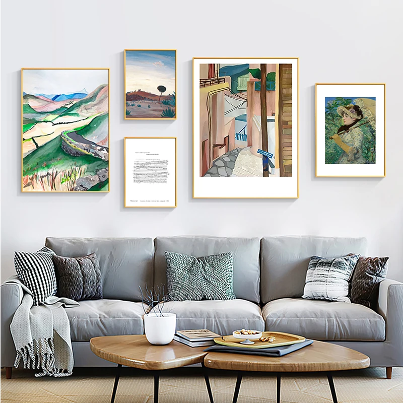 

Красивый пейзаж в европейском стиле, архитектура, настенная Картина на холсте, постеры и принты, настенные картины для декора гостиной