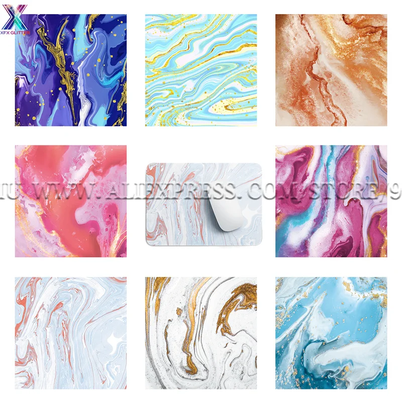 

XFX Watercolor Marble Infusible Transfer Ink 12*12 In Sublimation Paper for Cricut Mugs Heat Press for DIY T-Shirts Coasters Mug