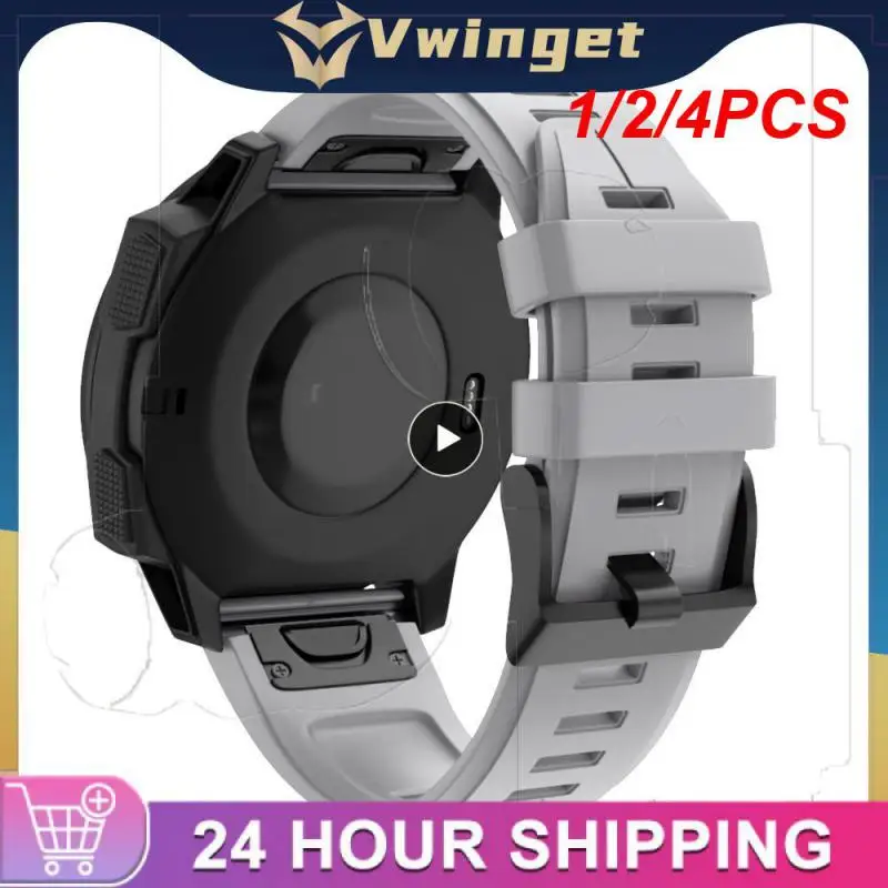 

1/2/4 шт. Быстрый Легко устанавливаемый силиконовый ремешок для Garmin Тактический X Дельта спуск Mk1 Mk2 Mk2i Enduro Fenix 6 6X 5 5X часы 22 26 мм