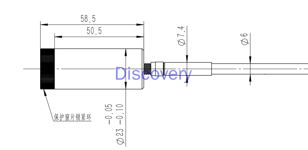 Коллиматор с интерфейсом SMA905 корпус объектива лазерной фокусировкой