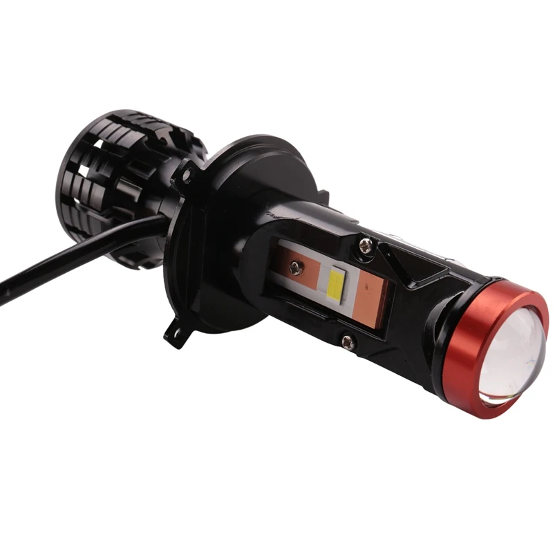 H4 светодиодный мини-проектор 3D-объектив 90 Вт 25000LM мотоциклетная фара