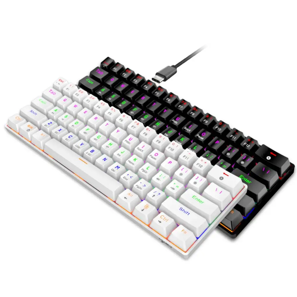 

61 Keys Wireless Keyboard Ergonomic Mechanical Keyboard 2.4g Usb Blue Axis Wireless Gaming Keyboard Computer Accessories Rgb