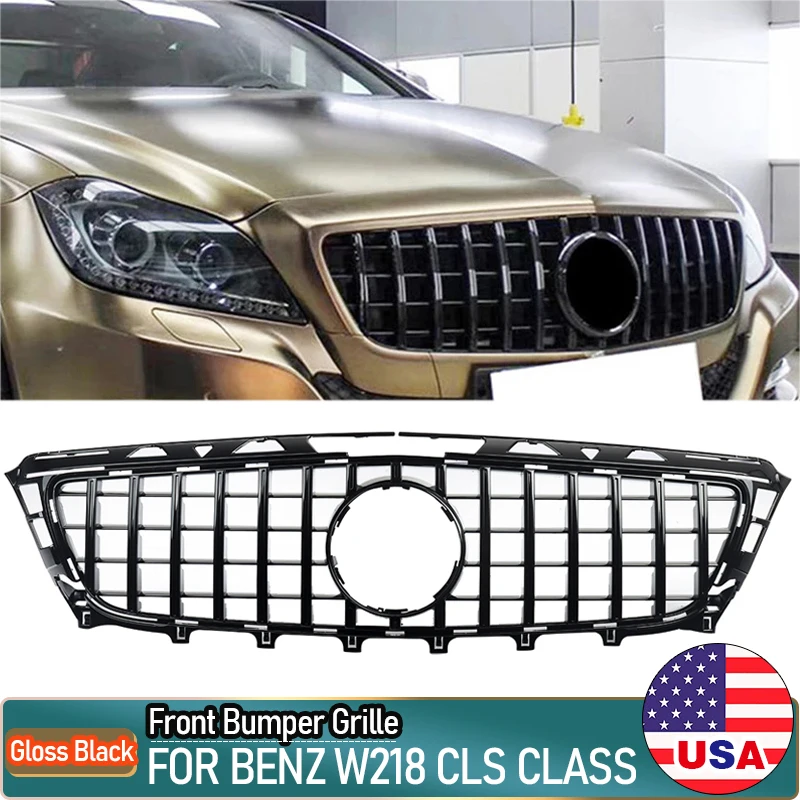 

Решетчатый гриль MagicKit для Mercedes CLS W218 11-2014 panamerica AMG GT LOOK глянцевый черный