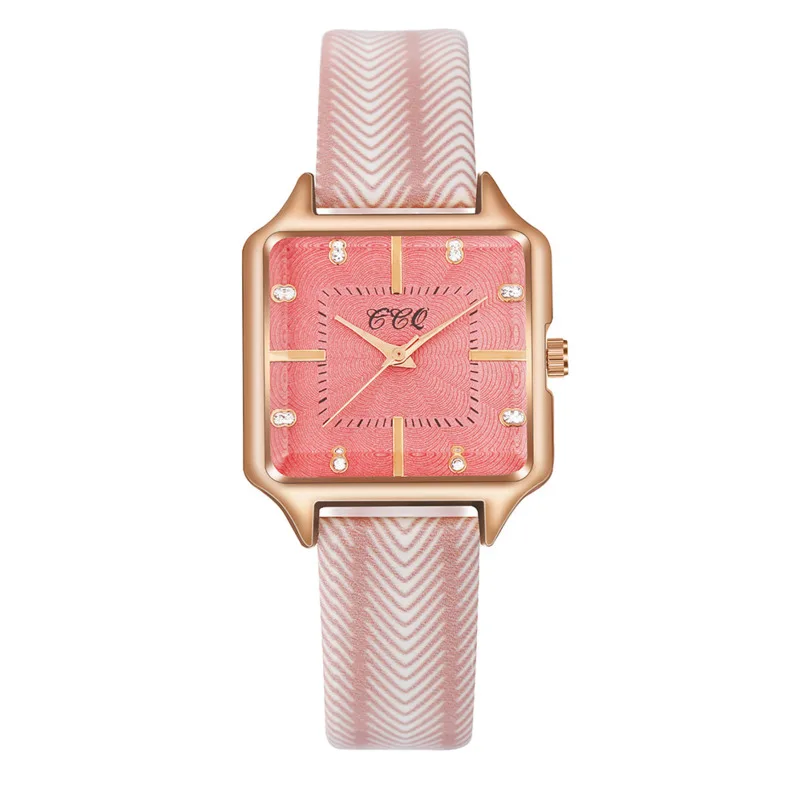 

Часы Кварцевые женские с кожаным ремешком, модные удобные простые деловые спортивные Студенческие