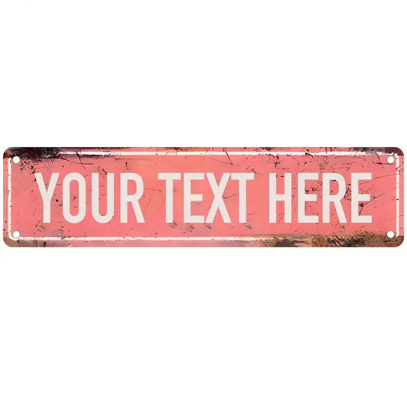 

Металлический персональный знак CQDM DECOR 4x16 дюймов