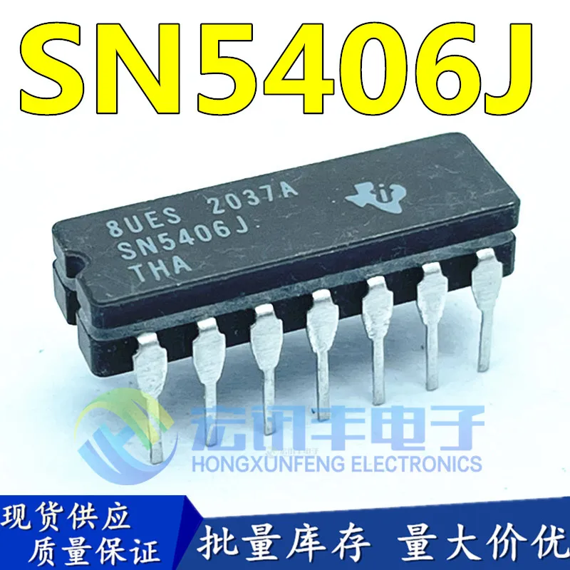 

Free shipping SN5406J SN54LS06J CDIP-14 10PCS