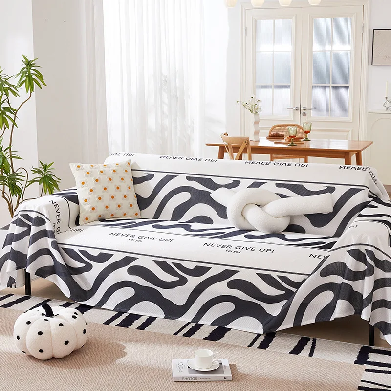 Летний противоскользящий чехол для дивана из ледяного шелка маленькое свежее