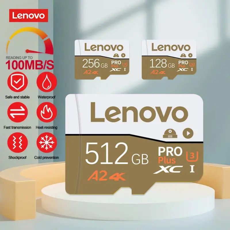 

Lenovo U3 A1 V30 Class 10 Micro Card 128GB 64GB 256GB 512GB High Speed Memory Card SD TF Card With Adapter For Nintendo Switch