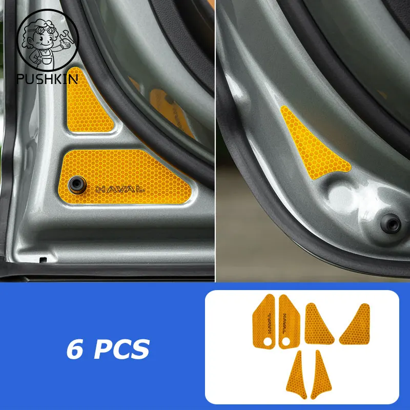 

Для HAVAL H5 II 2024 2025 детали салона автомобиля, предупреждающая наклейка на заднее столкновение, наклейка на передний бампер, аксессуары для дверей