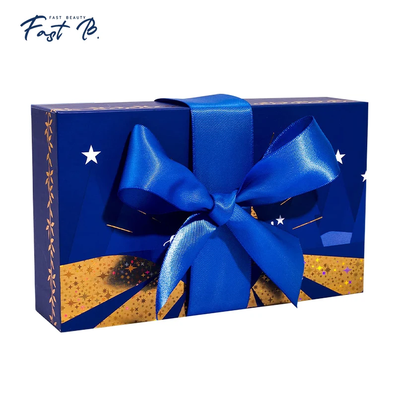 

Fast b. 1Pieces Gift Box Set with Lid Shredded Paper with Cover Ribbon for Weddings Father's Day Graduations Birthdays Christmas