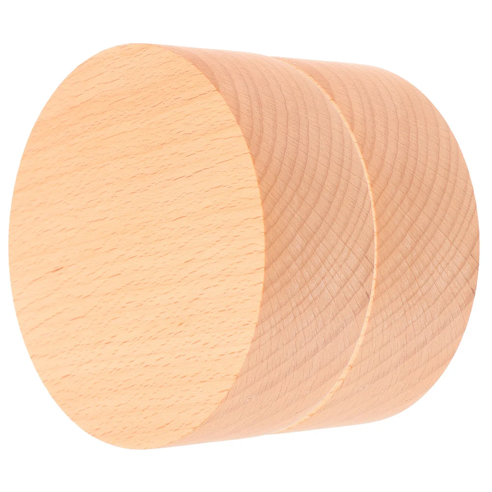 

Swivel Base Wood Base Musical Box Part Round Rotatable Wooden For DIY