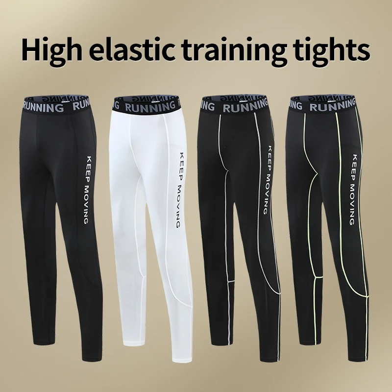 

Mens Gym Compression Leggings Men Running Tights Trousers Men Sportswear Dry Fit Jogging Pants Set Sport Training Pants
