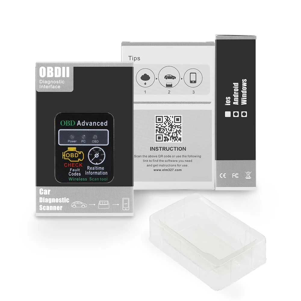 Сканер ELM327 V1.5 OBD2 с Bluetooth для Android автоматический диагностический инструмент