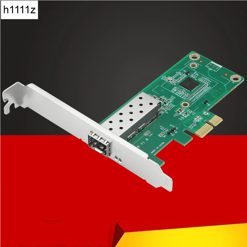 Для сетевой карты Intel PCI Express x1 на SFP Fiber NIC 1000 Мбит/с гигабитная Ethernet Lan-карта для Intel I210 чип для настольного сервера