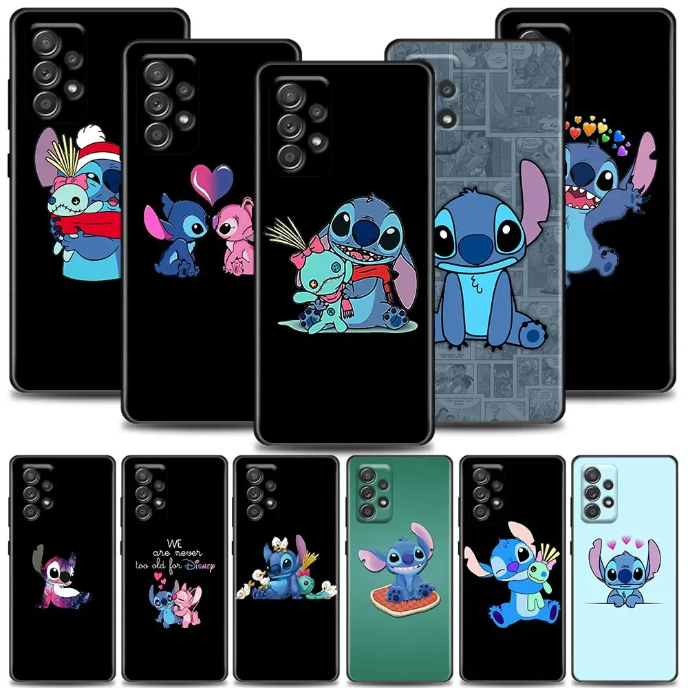 

Super Cute Stitch Phone Case for Samsung A01 A02 A03s A11 A12 A13 A21s A22 A31 A32 A41 A42 A51 4G 5G Silicone Case