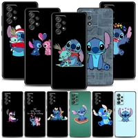 super cute stitch phone case for samsung a01 a02 a03s a11 a12 a13 a21s a22 a31 a32 a41 a42 a51 4g 5g silicone case