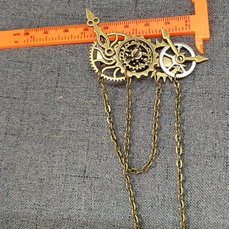Винтажная заколка для волос в стиле стимпанк головные уборы панк готики заколки