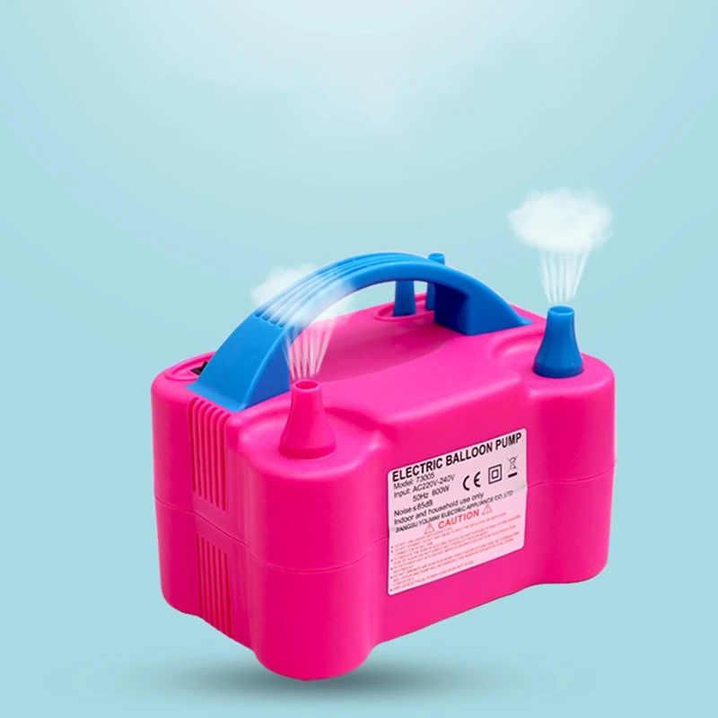 Электрический насос для надувания воздушных шаров с двумя отверстиями