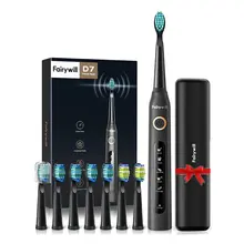 Fairywill – brosse à dents sonique électrique FW-507, Rechargeable USB, pour adulte, étanche, têtes de rechange