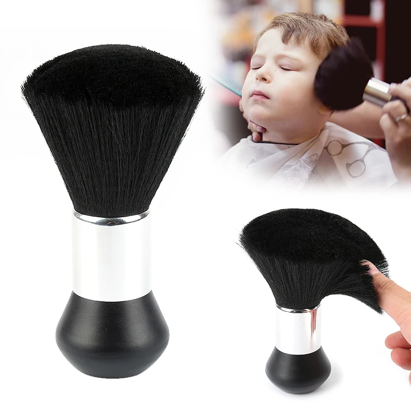 

Hot selling Soft Neck Brush Face Duster dispencer Brushes Hair Brush Hairdresser Salon plastic Handle Cosmetic Tools