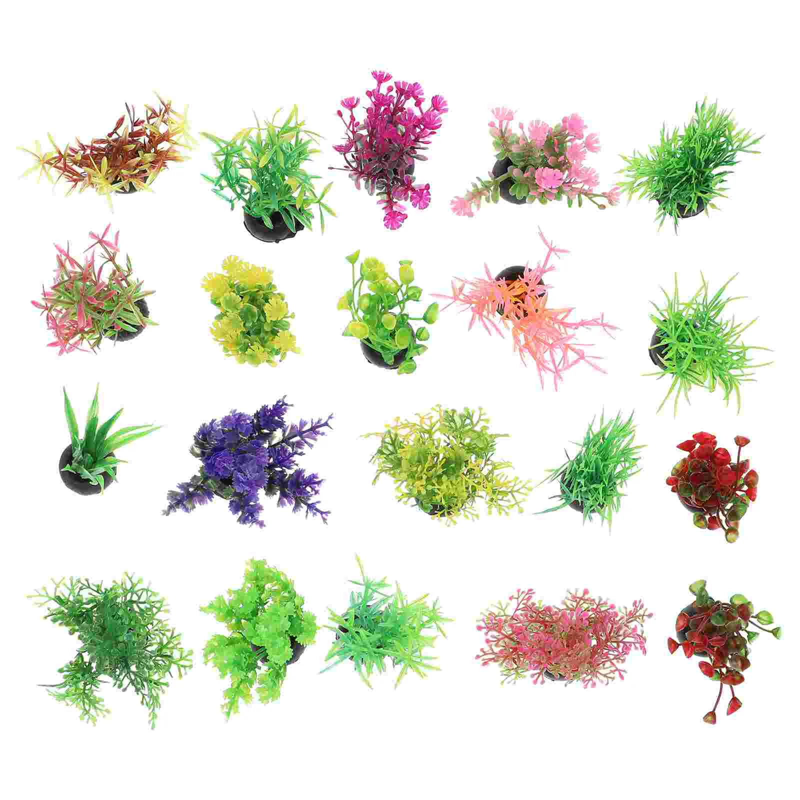 

Water Aquarium Tank Fish Grass Artificial Tiny Ornaments Aquatic Mini Miniature Decor Supplies Adornment Decorative Simulation