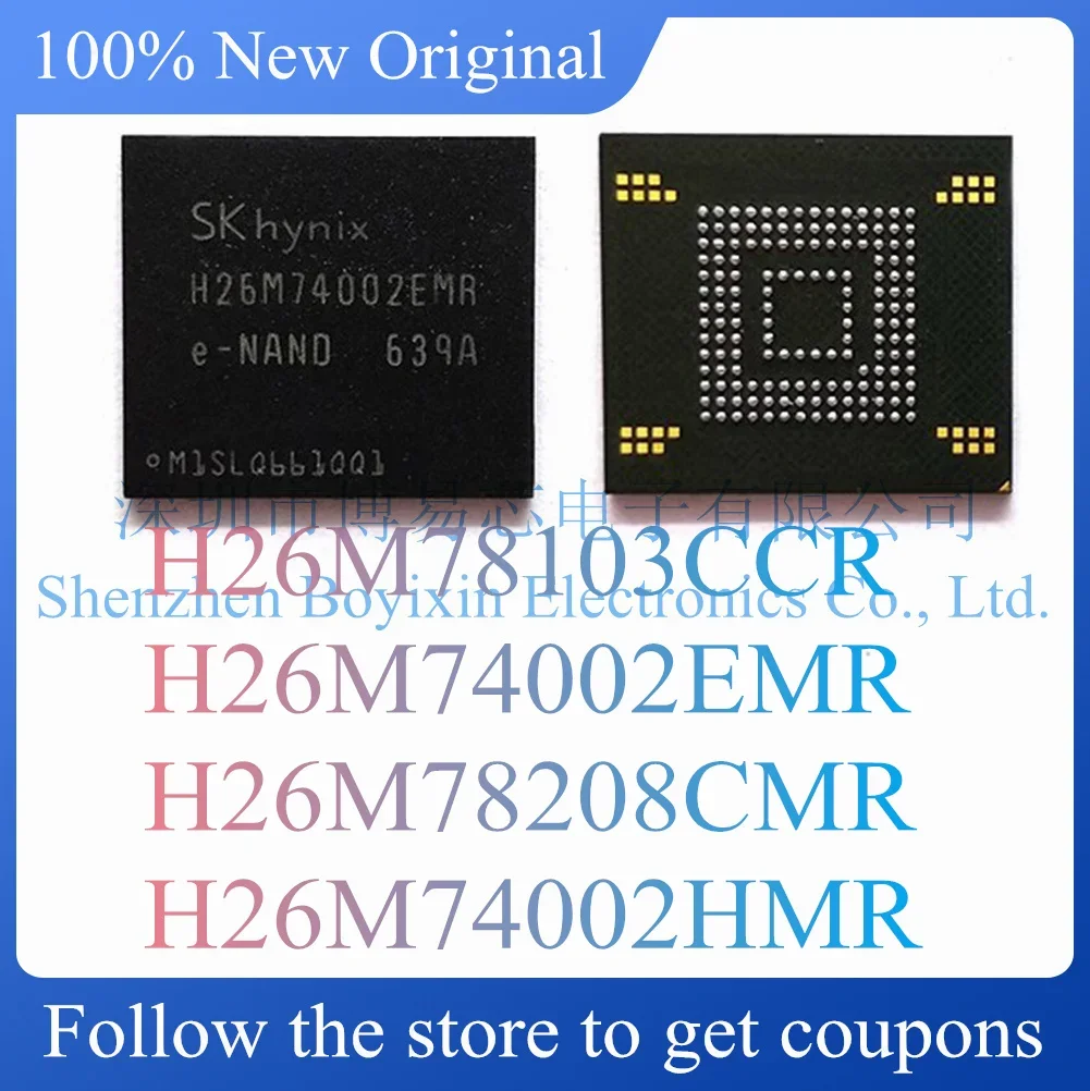 НОВЫЙ H26M78103CCR H26M74002EMR H26M78208CMR H26M74002HMR Оригинальная подлинная память EMMC 64G