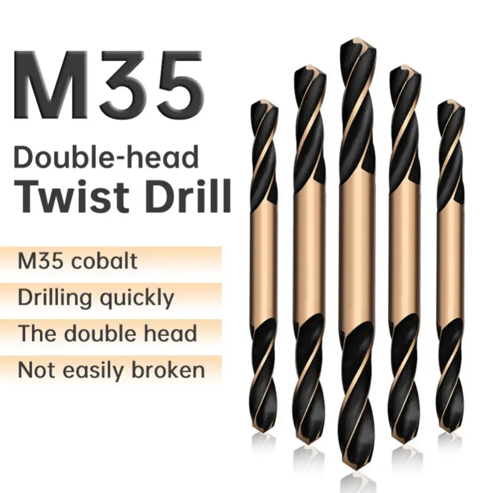 

Auger Bit Double-headed Double-edged Metal Stainless Steel with Cobalt Ultrahard Iron Drill Steel Plate Iron Carpentry Drill Bit